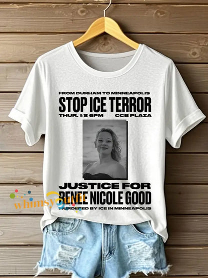 Women’s Stop Ice Terror T-Shirts White / S