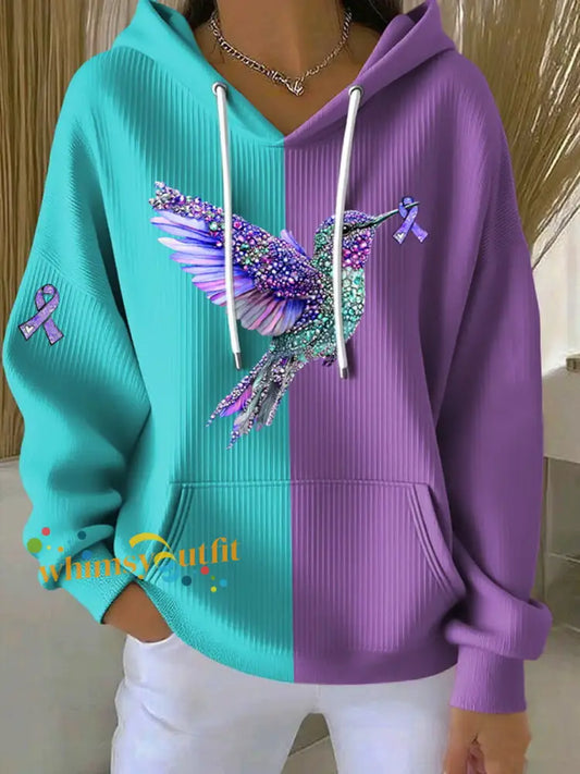 Women’s Suicide Prevention Awareness Casual Hoodie As picture / S