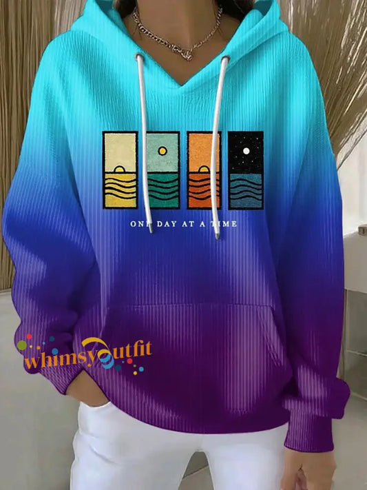 Women’s Suicide Prevention Awareness Print Purple And Teal Hoodie Purple / S