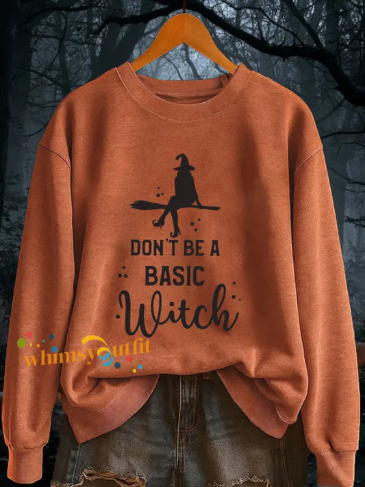 Women’s Witch Sweatshirt Orange / S