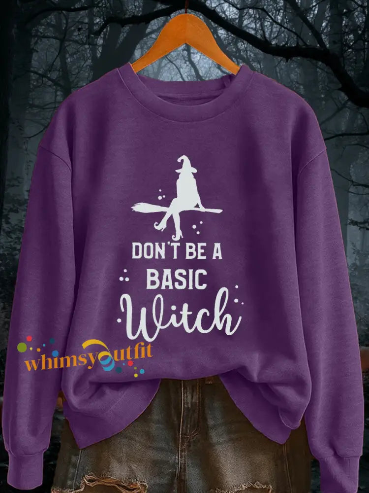 Women’s Witch Sweatshirt Purple / S