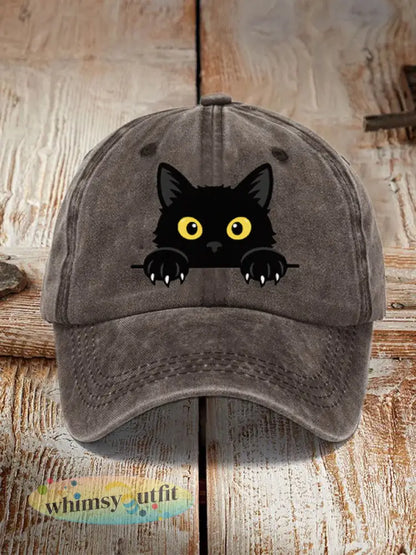 Zwarte kattenhoed - koffie / ÉÉN